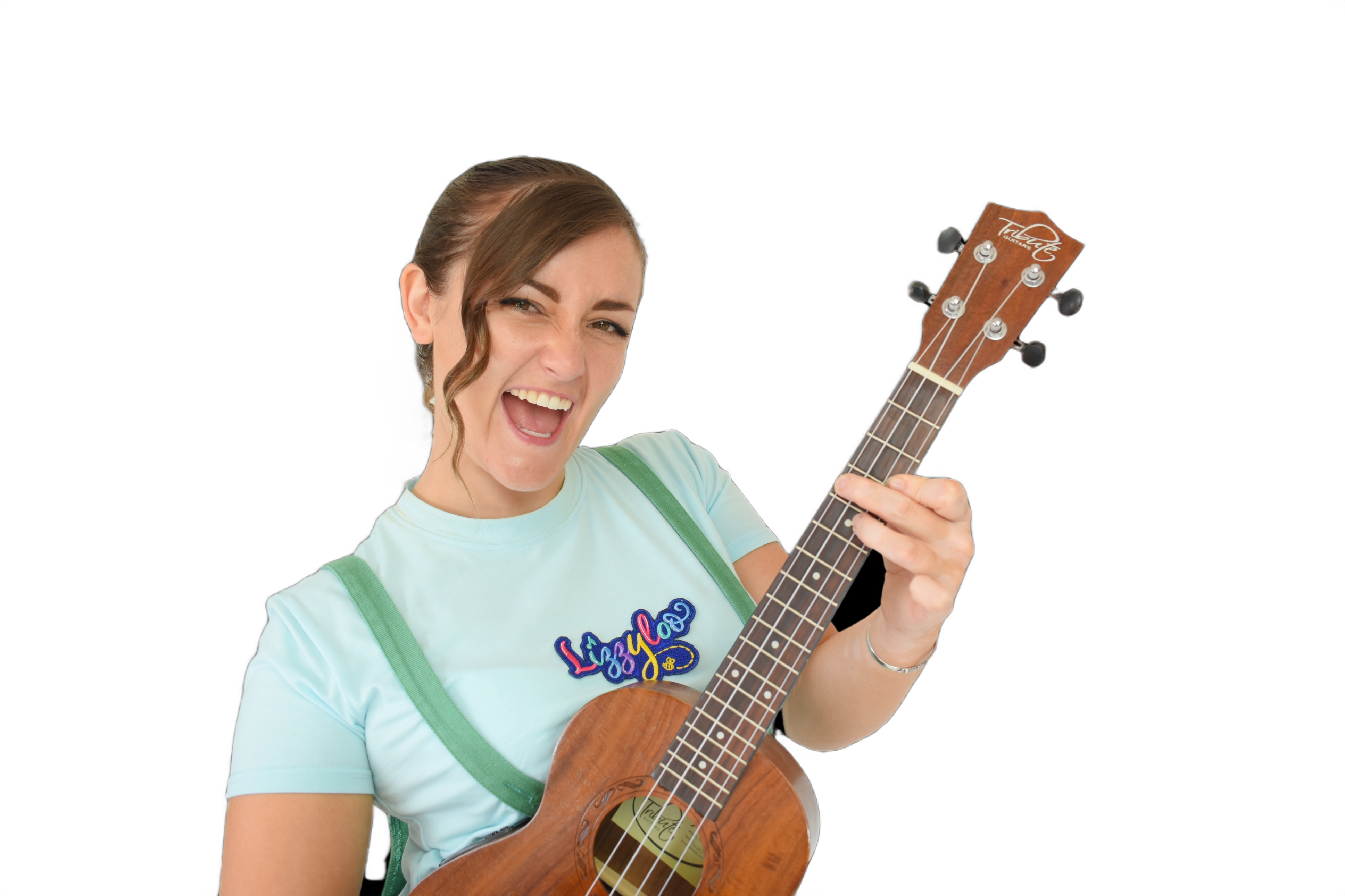 Lizzyloo with ukulele - Melbourne children's musician